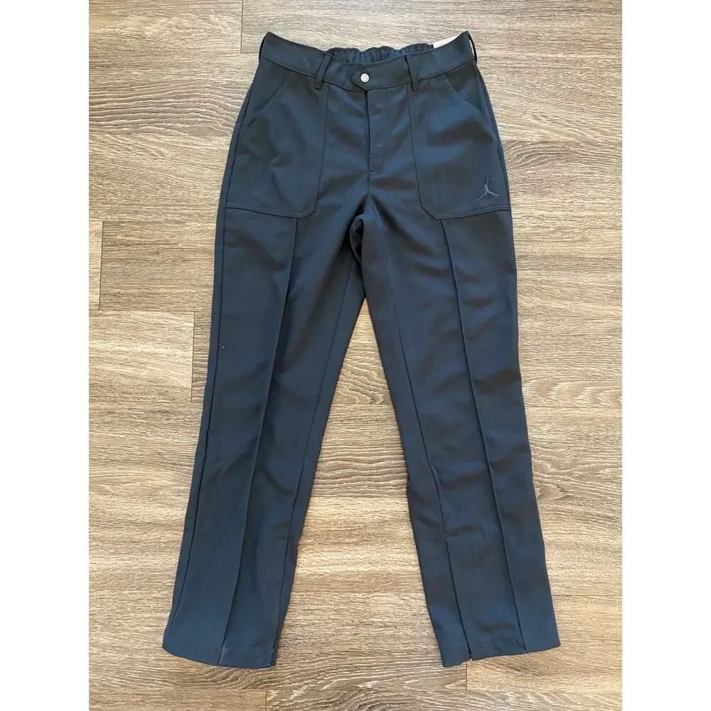 NWT Jordan Heritage Woven Pants Women S Black Straight Leg FN5446-045 Gorpcore